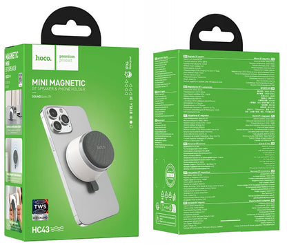 Přenosný Bluetooth reproduktor HOCO HC43 Mini Magnetic, 8W, TWS, Bílá