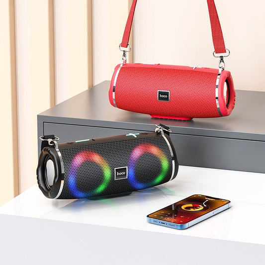 Přenosný Bluetooth reproduktor HOCO HC12, 10W, RGB, voděodolný, černý