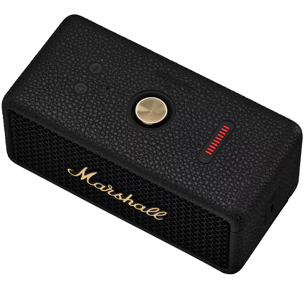 Přenosný Bluetooth reproduktor Marshall Emberton II, 20W, vodotěsný, černo-zlatý