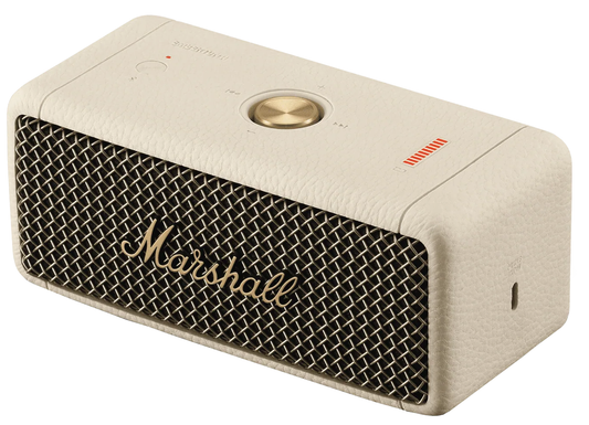Přenosný Bluetooth reproduktor Marshall Emberton II, 20W, vodotěsný, krémový