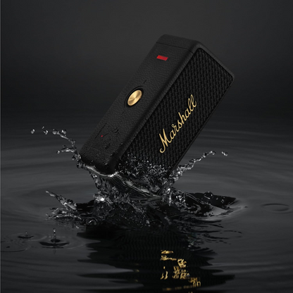 Přenosný Bluetooth reproduktor Marshall Emberton II, 20W, vodotěsný, černo-zlatý
