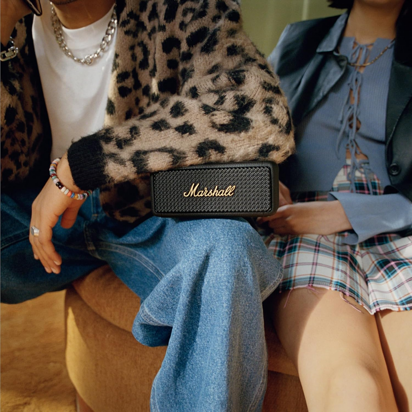 Přenosný Bluetooth reproduktor Marshall Emberton II, 20W, vodotěsný, černo-zlatý