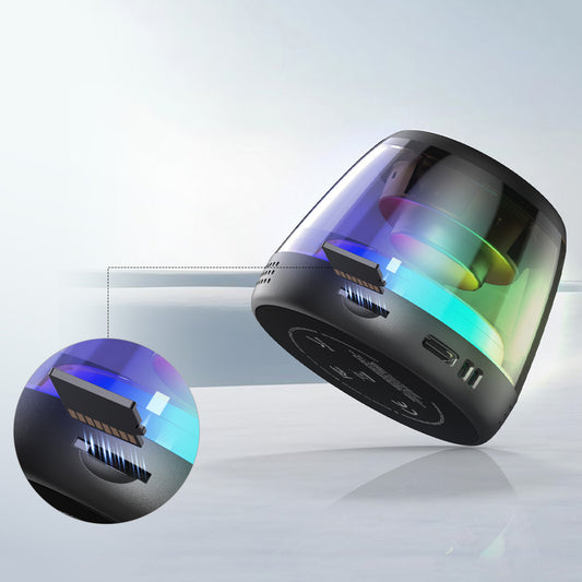 Přenosný Bluetooth reproduktor Monster Mag Flux, 5W, TWS, RGB, černý