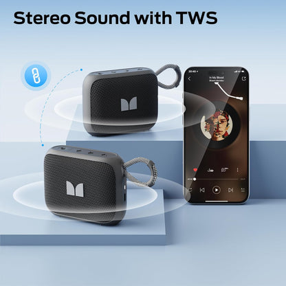 Přenosný Bluetooth reproduktor Monster S520, 5W, TWS, RGB, vodotěsný, černý