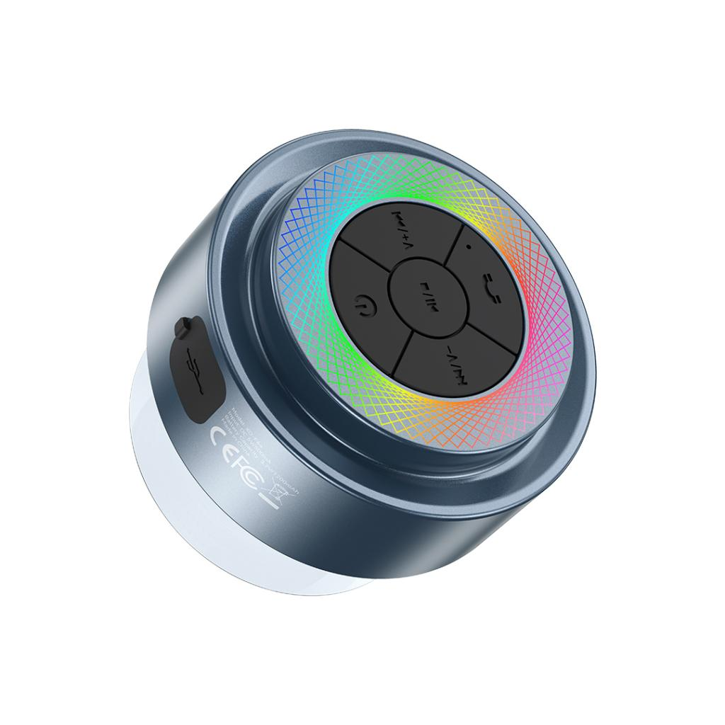 Přenosný Bluetooth reproduktor XO Design F64, 5W, RGB, vodotěsný, černý