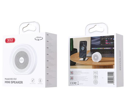 Přenosný Bluetooth reproduktor XO Design F61, 3 W, TWS, bílý
