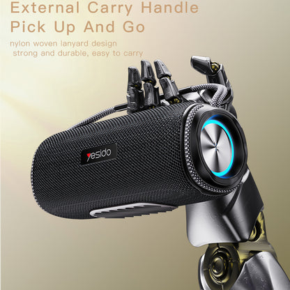 Přenosný Bluetooth reproduktor Yesido YSW11, 40W, RGB, voděodolný, černý