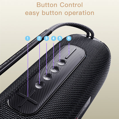 Přenosný Bluetooth reproduktor Yesido YSW11, 40W, RGB, voděodolný, černý