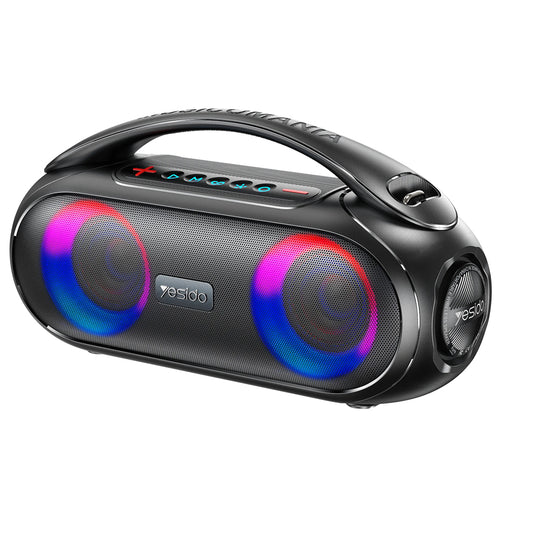 Přenosný Bluetooth reproduktor Yesido YSW19, 40W, RGB, vodotěsný, černý