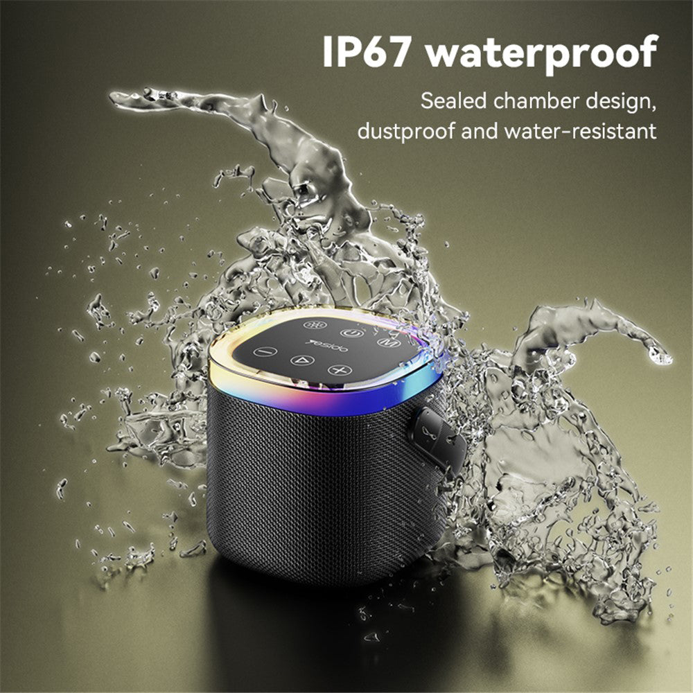 Přenosný Bluetooth reproduktor Yesido YSW25, 5W, RGB, černý