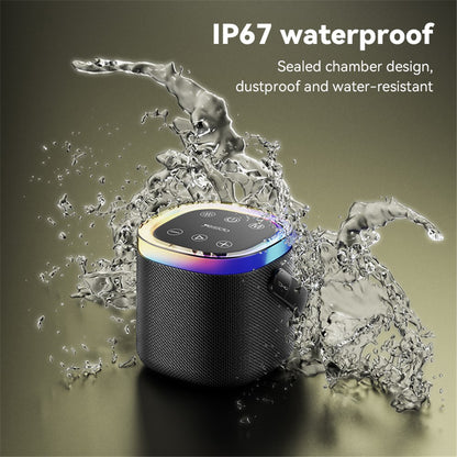Přenosný Bluetooth reproduktor Yesido YSW25, 5W, RGB, černý