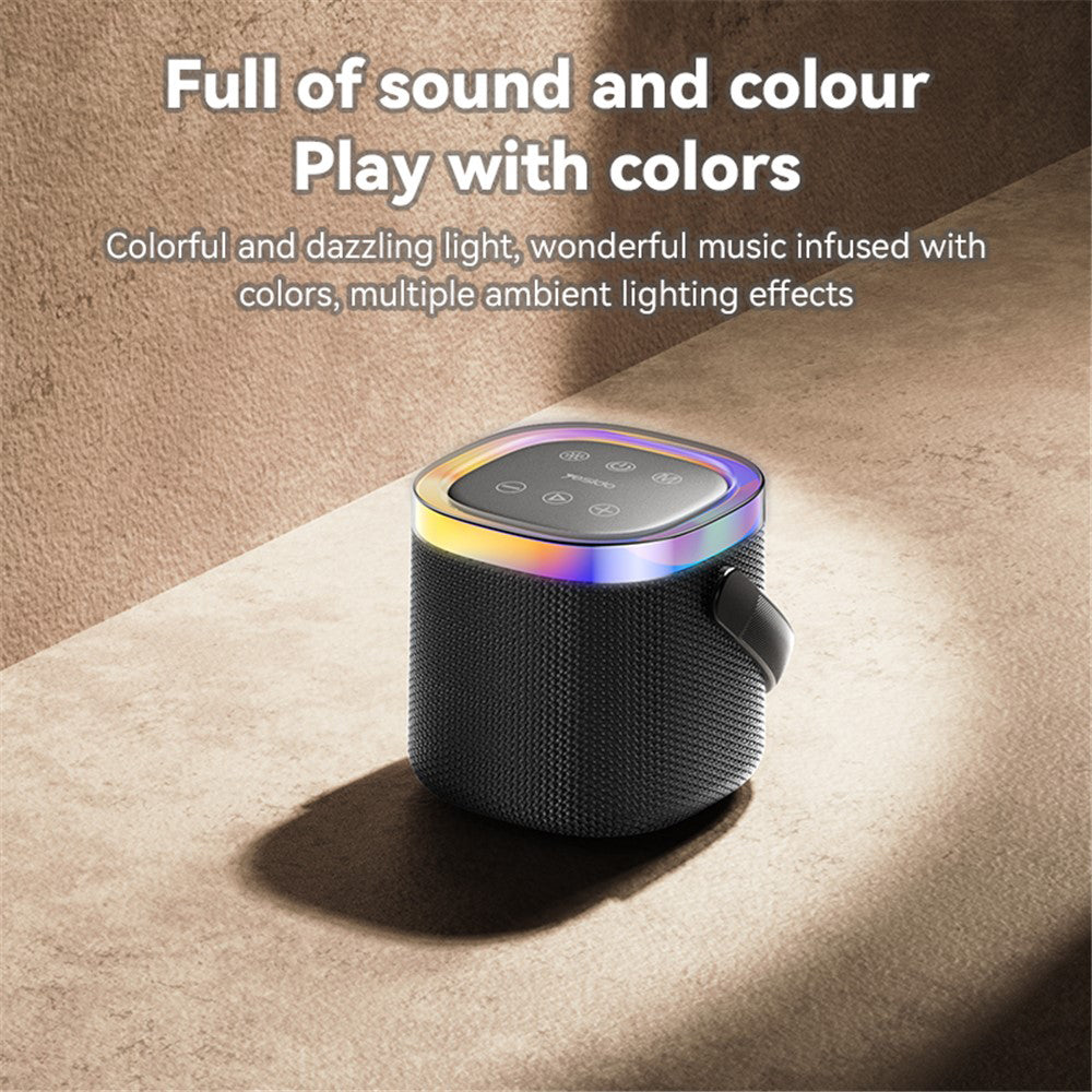 Přenosný Bluetooth reproduktor Yesido YSW25, 5W, RGB, černý