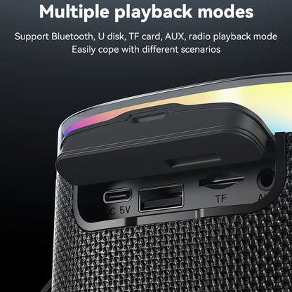 Přenosný Bluetooth reproduktor Yesido YSW25, 5W, RGB, černý