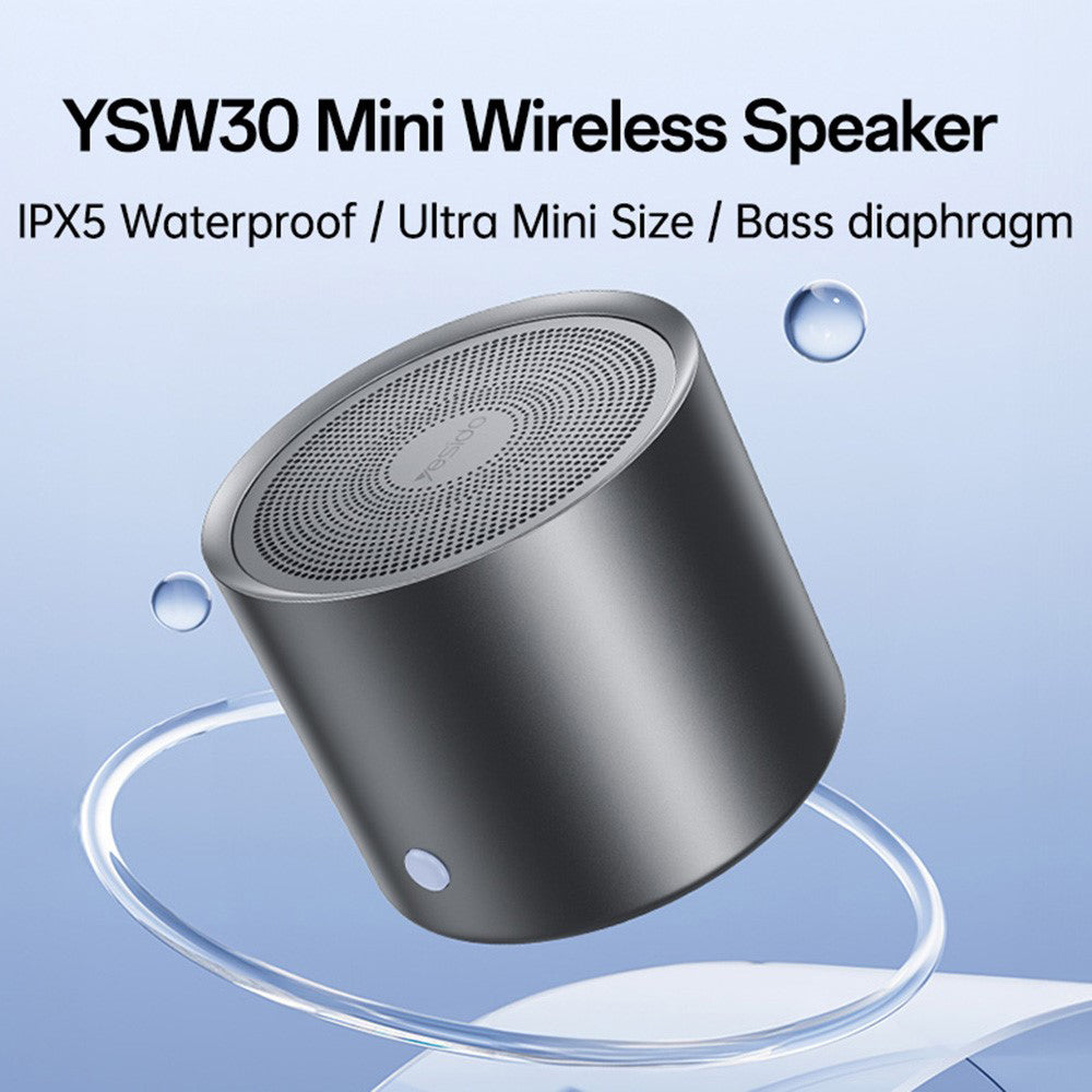 Yesido YSW30 Bluetooth Speaker, 3W, Waterproof, Black