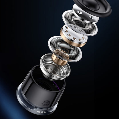 Yesido YSW32 Portable Bluetooth Speaker, 3W, RGB, Black