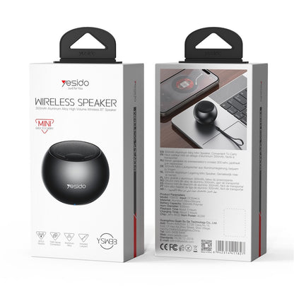 Bluetooth reproduktor Yesido YSW33, 3W, Černý