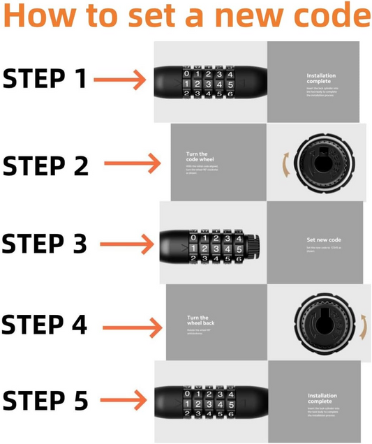 Xiaomi Zámkový Kabel pro Elektrickou Koloběžku, Černý BHR6751GL