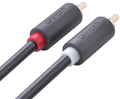 Audio kabel UGREEN AV104, 2 x RCA - 2 x RCA, 5m, černý
