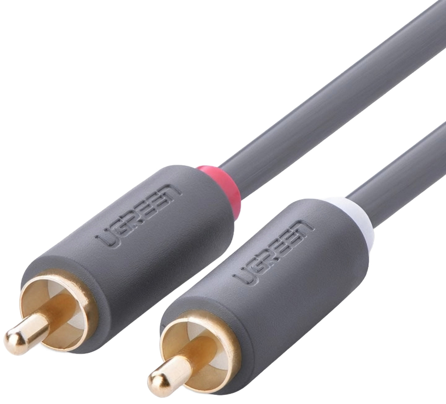 Audio kabel UGREEN AV104, 2 x RCA - 2 x RCA, 5m, černý