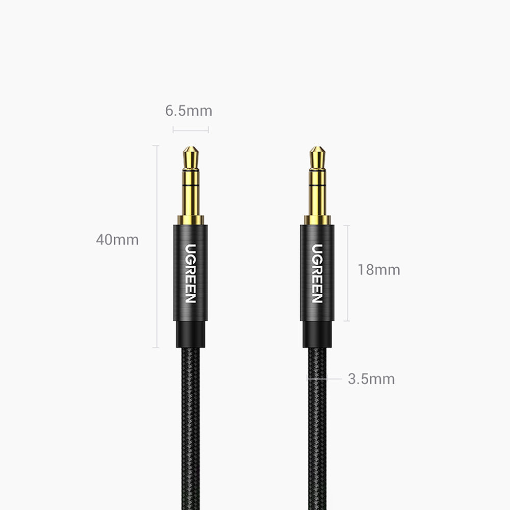 Audio kabel 3.5mm - 3.5mm UGREEN AV112, 1m, černý