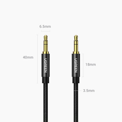 Audio kabel 3.5mm - 3.5mm UGREEN AV112, 1m, černý
