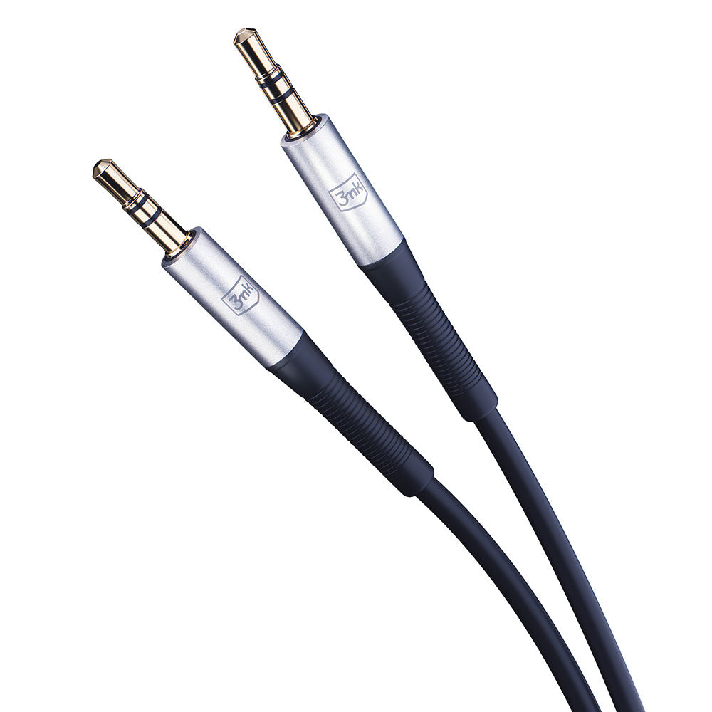 Audio kabel 3,5 mm - 3,5 mm 3MK, 1 m, černý
