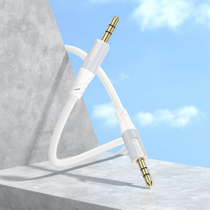 Audio Cable 3.5mm - 3.5mm Borofone BL19 Creator, 1m, White