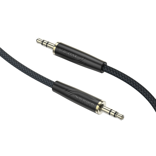 Audio kabel 3.5mm - 3.5mm Borofone BL23 Refinado, 1m, Černý