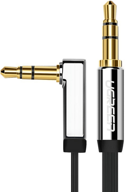 Audio kabel 3.5mm - 3.5mm UGREEN AV119 Angled, 5m, Černý