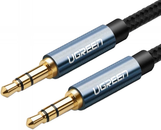 Audio kabel 3,5 mm - 3,5 mm UGREEN AV112, 2 m, modrý