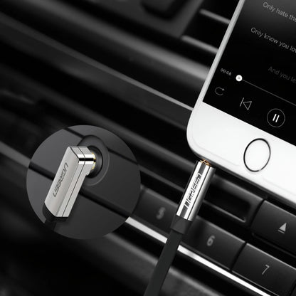 Audio kabel 3.5mm - 3.5mm UGREEN AV119 Angled, 2m, Černý