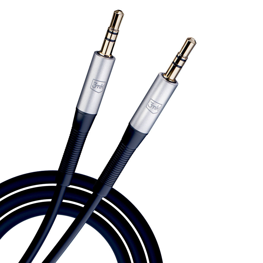 Audio kabel 3,5 mm - 3,5 mm 3MK, 1 m, černý