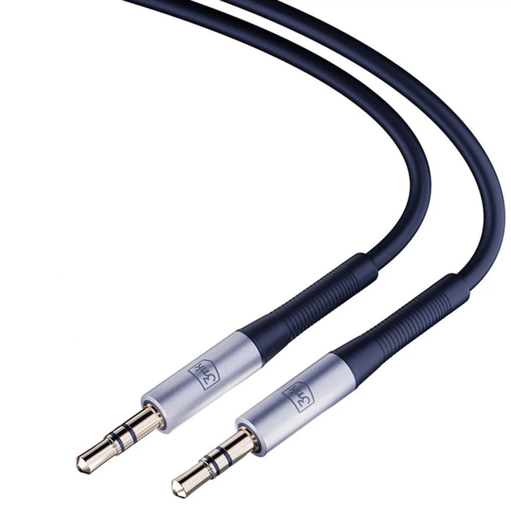 Audio kabel 3,5 mm - 3,5 mm 3MK, 1 m, černý