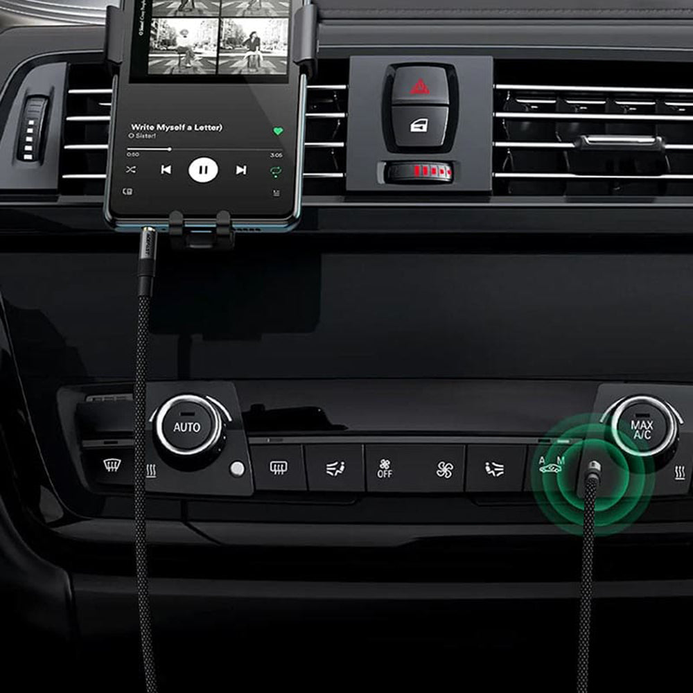 Audio kabel 3.5mm - 3.5mm Acefast J10, 1m, černý