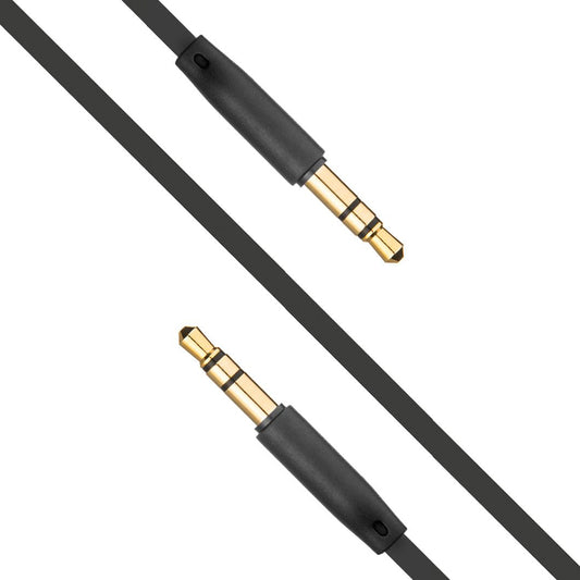 Audio kabel 3.5mm - 3.5mm Fixed, 1m, Černý