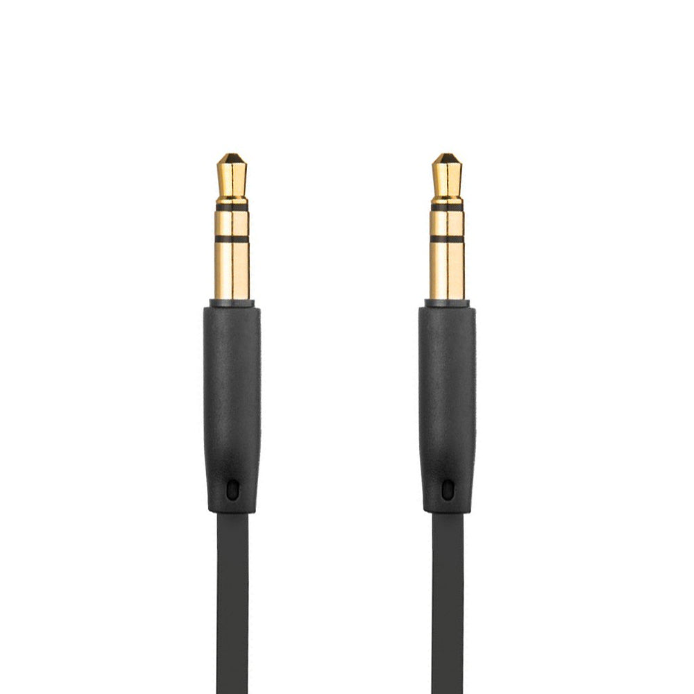 Audio Cable 3.5mm - 3.5mm Fixed, 1m, Black