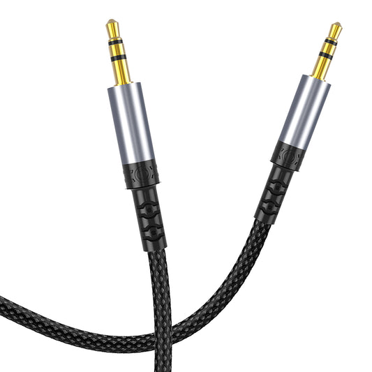 Audio kabel 3.5mm - 3.5mm Lito LA01D, 1m, černý