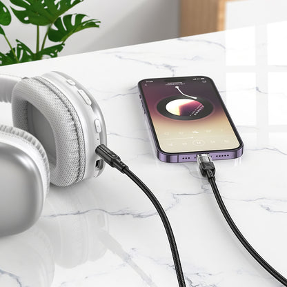 Lightning Audio Cable - 3.5mm HOCO UPA27, 1.2m, Black