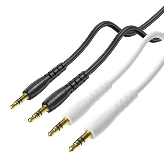 Audio kabel 3.5mm - 3.5mm XO Design NB-R270, 1m, Bílý