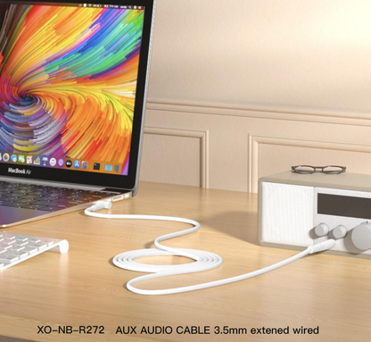 Audio kabel 3.5mm - 3.5mm XO Design NB-R272, 1m, Černý