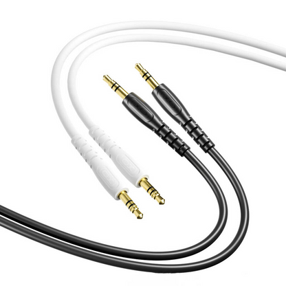 Audio kabel 3.5mm - 3.5mm XO Design NB-R270, 1m, Černý