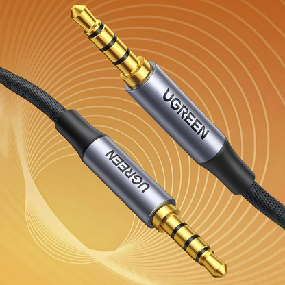 Audio kabel 3,5 mm - 3,5 mm UGREEN AV183, 1,5 m, černý