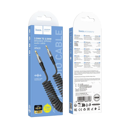 Audio kabel 3.5mm - 3.5mm HOCO UPA33, 1.5m, černý