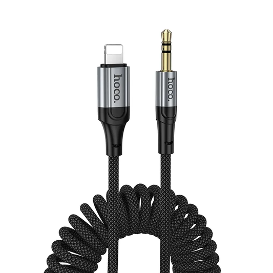 Audio kabel Lightning - 3.5mm HOCO UPA33A, 1.5m, černý