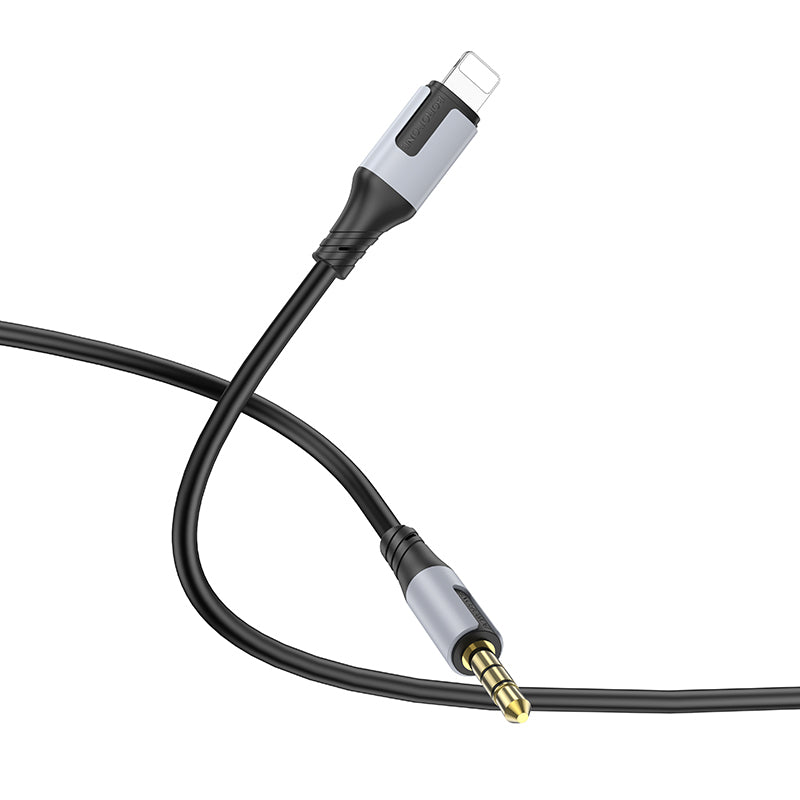 Audio kabel Lightning - 3.5mm Borofone BL19 Creator, 1m, Černý