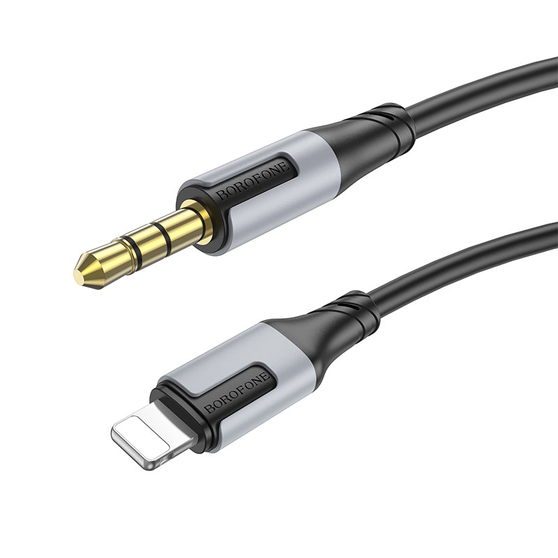 Audio kabel Lightning - 3.5mm Borofone BL19 Creator, 1m, Černý