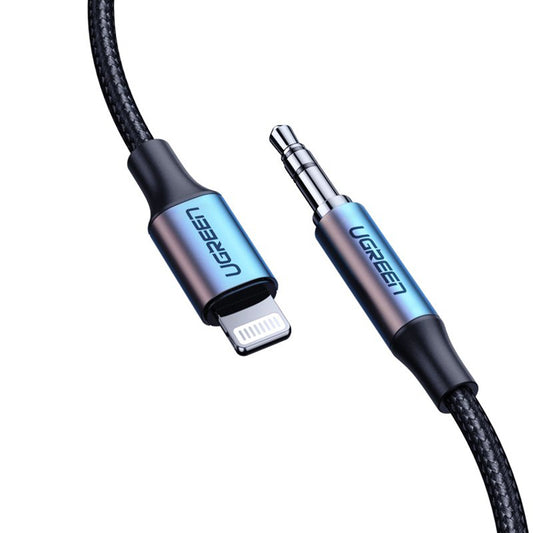 Audio kabel Lightning - 3.5mm UGREEN US315 (70509), 1m, Černý