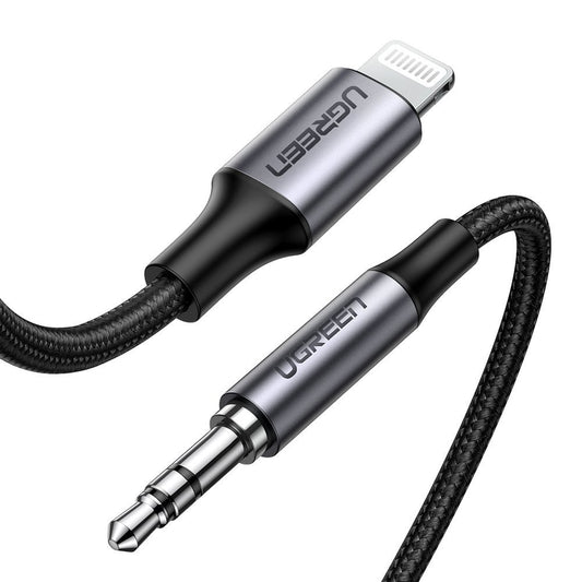 Audio kabel Lightning - 3.5mm UGREEN US315 (70509), 1m, Černý