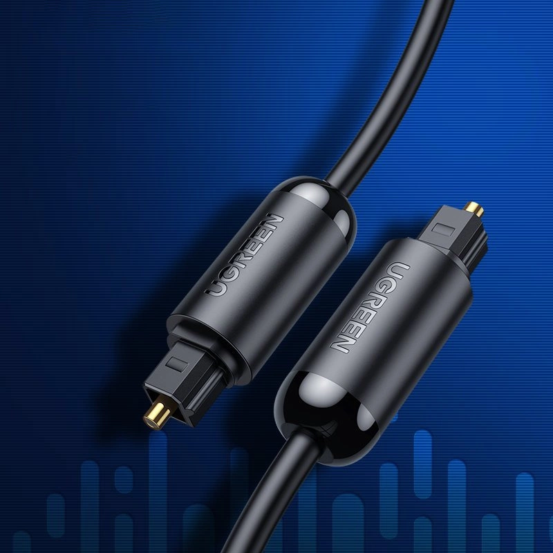 Optický audio kabel UGREEN AV122, Toslink / SPDIF, 1,5 m, černý