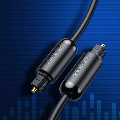 Optický audio kabel UGREEN AV122, Toslink / SPDIF, 1,5 m, černý